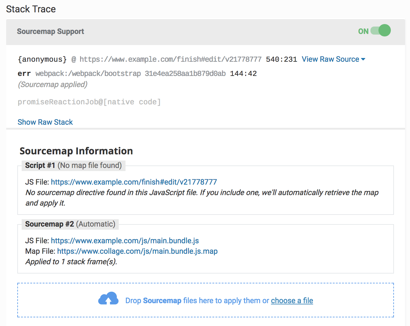 Source Map Management