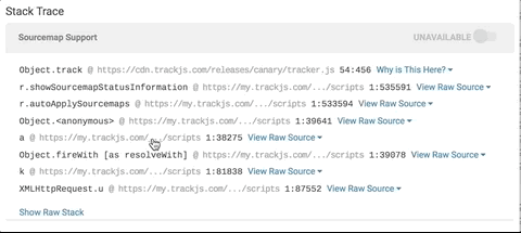Smart Stack Trace URL Shortener