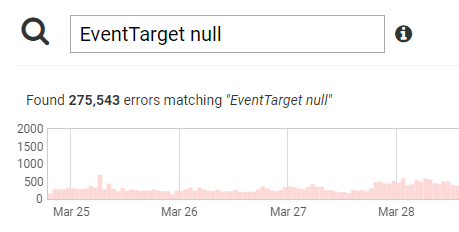 Old approach: ORing the terms. Over 250k results due to either term matching.