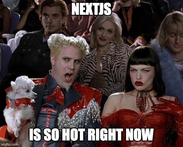 NextJS is so hot right now