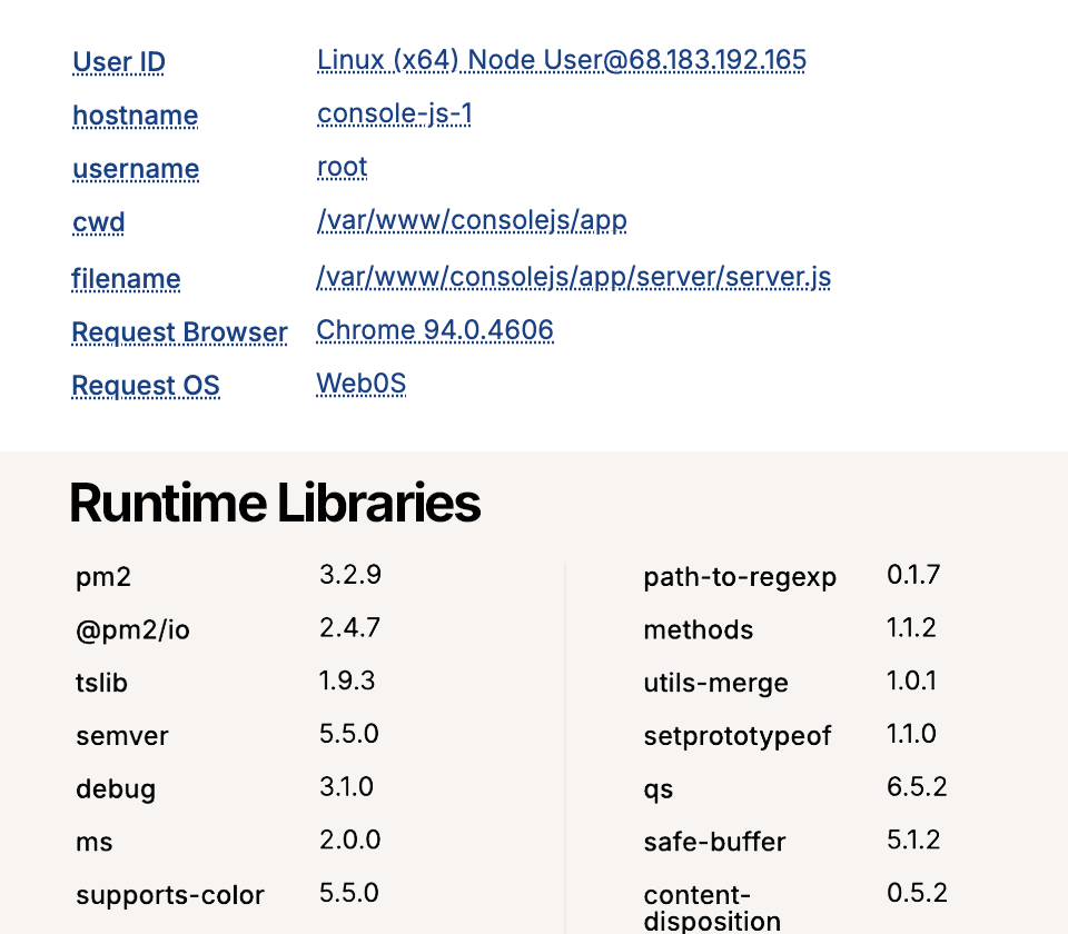 Runtime Metadata